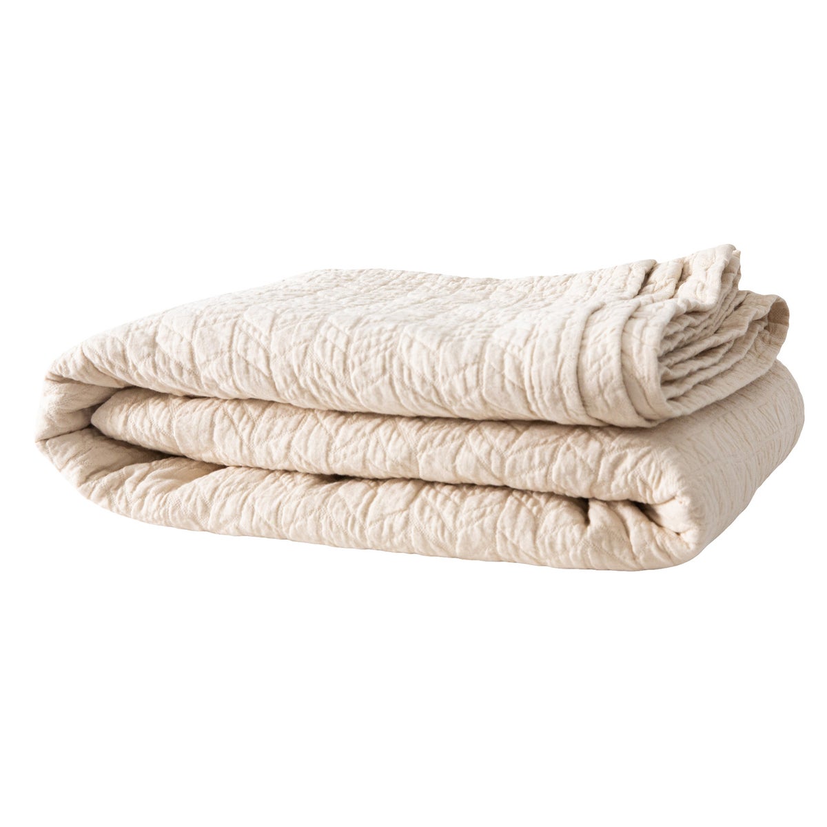 Avocado Herringbone 3-piece Organic Cotton Coverlet Set