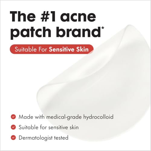 Mighty Patch Hero Cosmetics Original Nighttime Acne Pimple Patches, 72 Ct