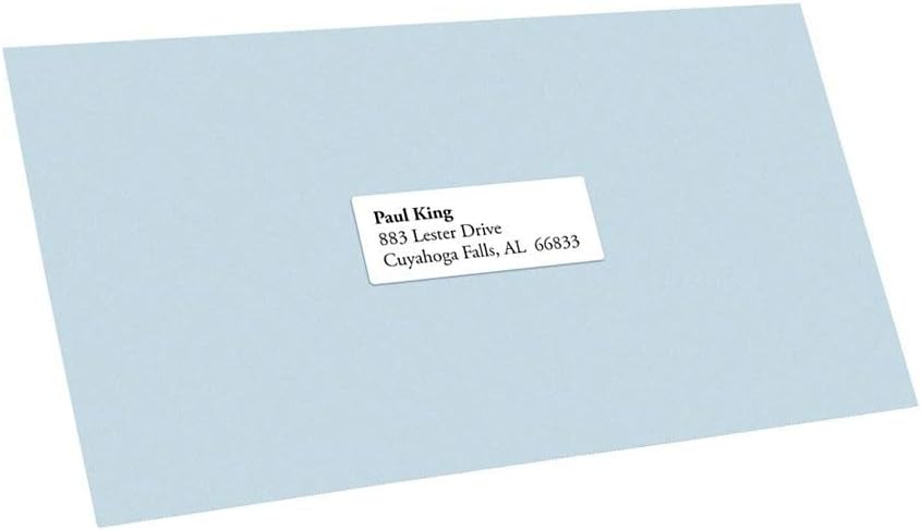 Office Depot White Inkjet/Laser Address Labels, 1in. x 2 5/8in., Box Of 7,500