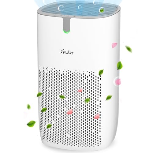 FreAire Air Purifier, Air Purifiers for Bedroom Up to 1420 Ft², Larger H13 HEPA Filter, Air Purifiers for Home with Air Quality Monitoring, Auto Mode For Home Large Room Bedroom Living Room (White)