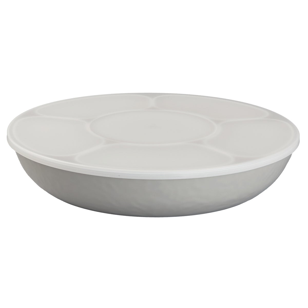7-piece Melamine Lazy Susan with Cover