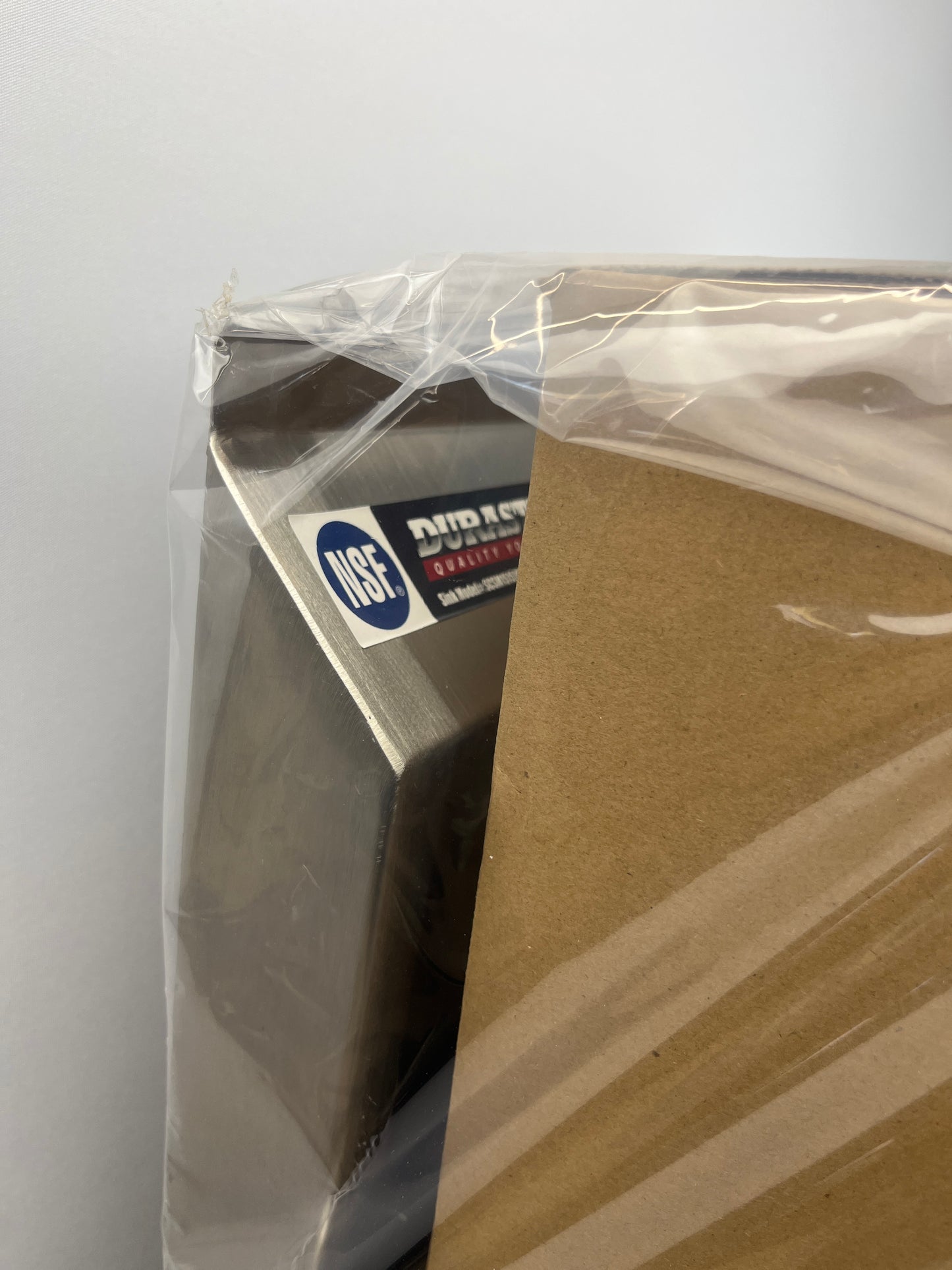 Stainless Steel Prep & Utility Sink - DuraSteel 1 Compartment Commercial Kitchen Sink - NSF Certified - Single 15" x 15" Inner Tub with No Lead Faucet (Restaurant, Kitchen, Laundry, Garage) - Retail $368