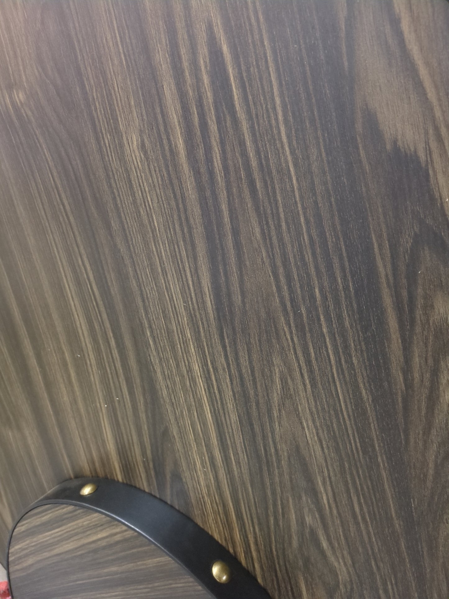 NEW - Roundhill Furniture Biony 3 Piece Set - 36" Round Espresso Bar Table with Nail Head Stools, Tan - Retail $294