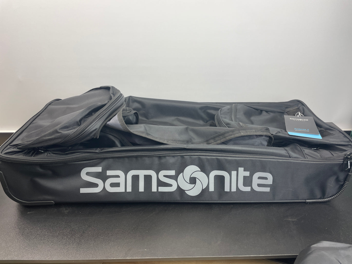 Samsonite Andante 2 Wheeled Rolling Duffel Bag, All Black, 32-Inch - Retail $90