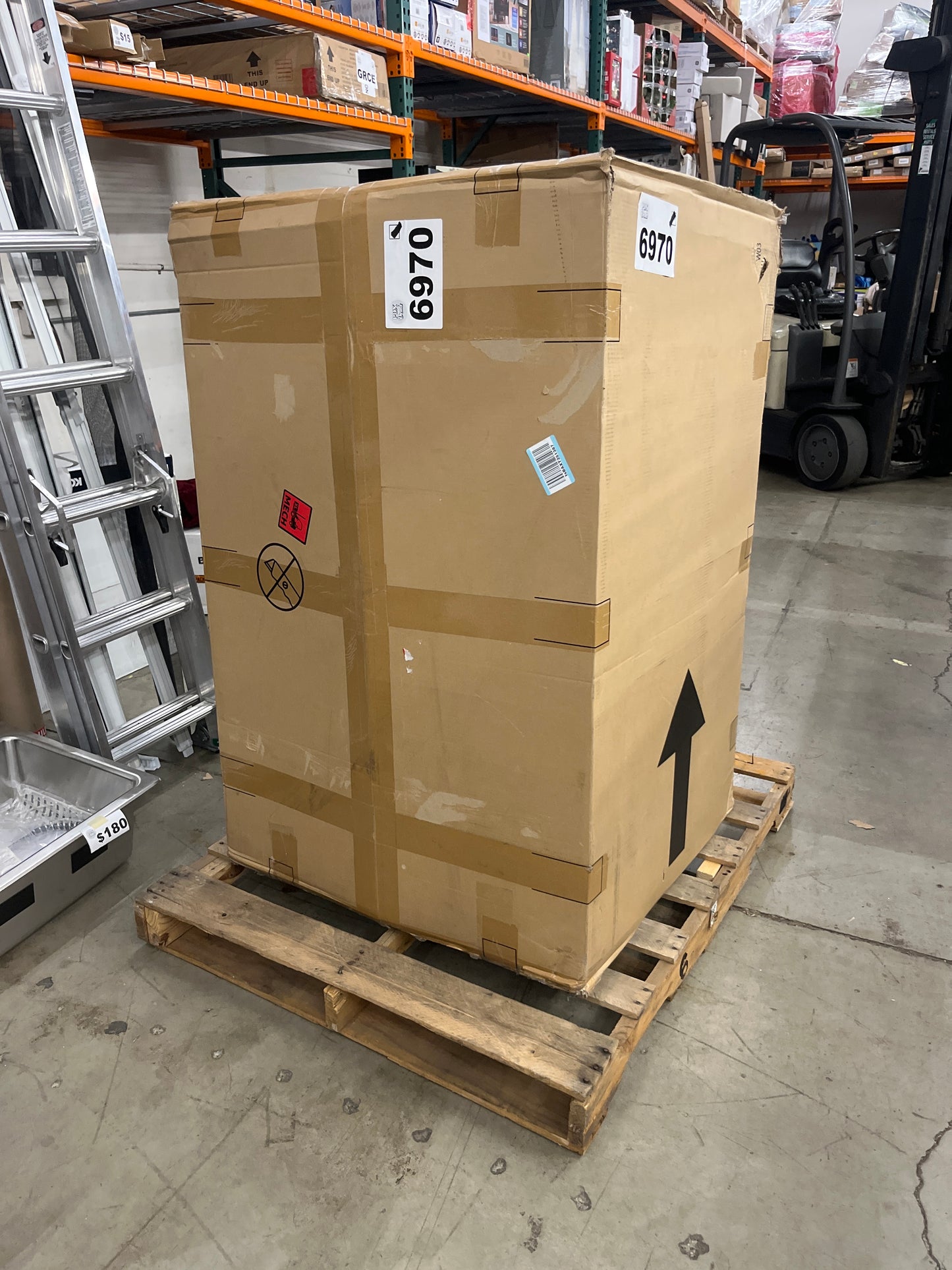 NEW - Signature Design by Ashley Dunleith Zero Wall Recliner with Power Headrest, Gray - Retail $977