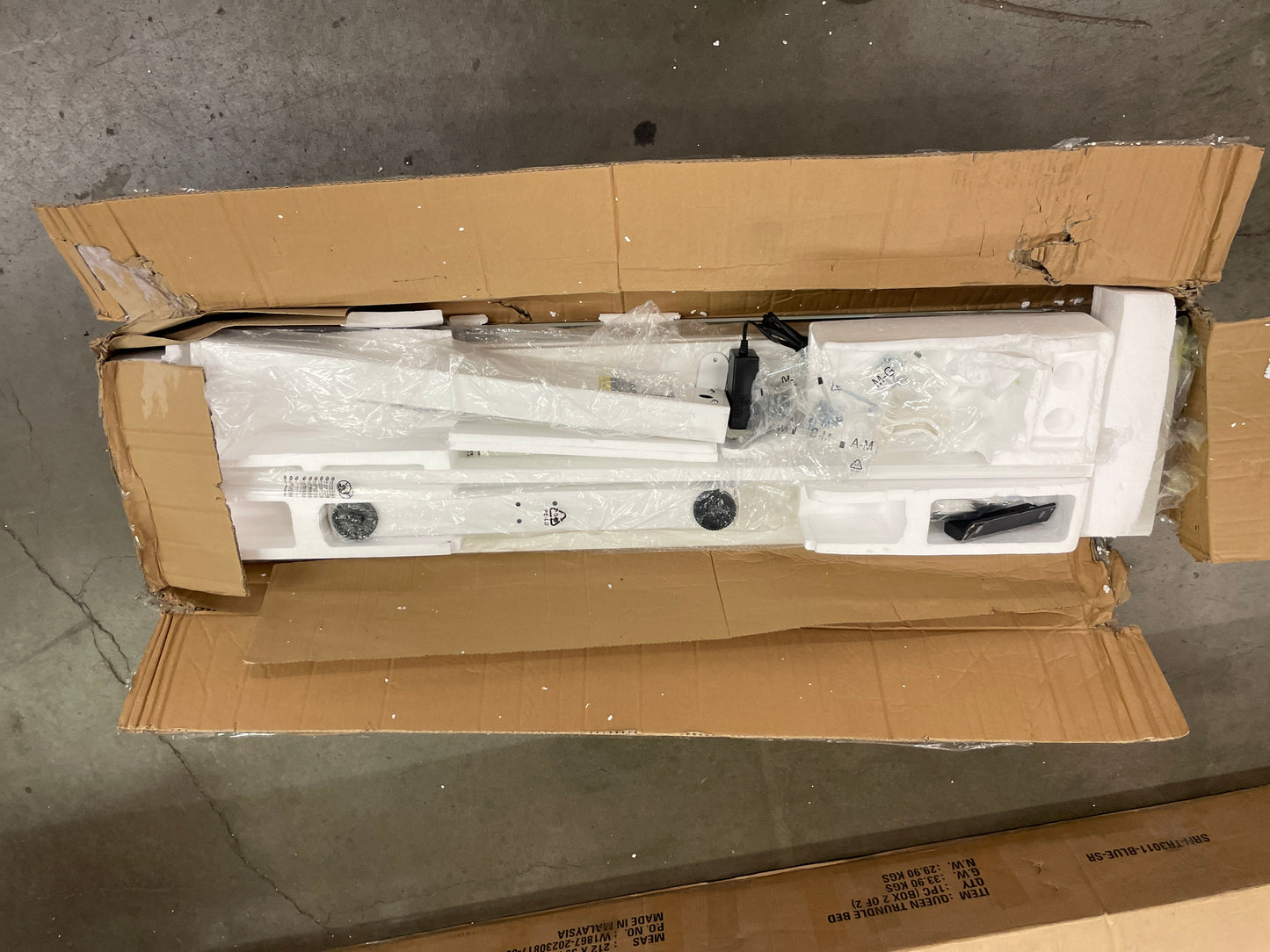 Sweetcrispy Electric Standing Desk - 55 x 24 inch Adjustable Height Sit to Stand Up Desk with Splice Board, Rising Home Office Computer Table with 2 Hook and Wire Hole for Work - Retail $139