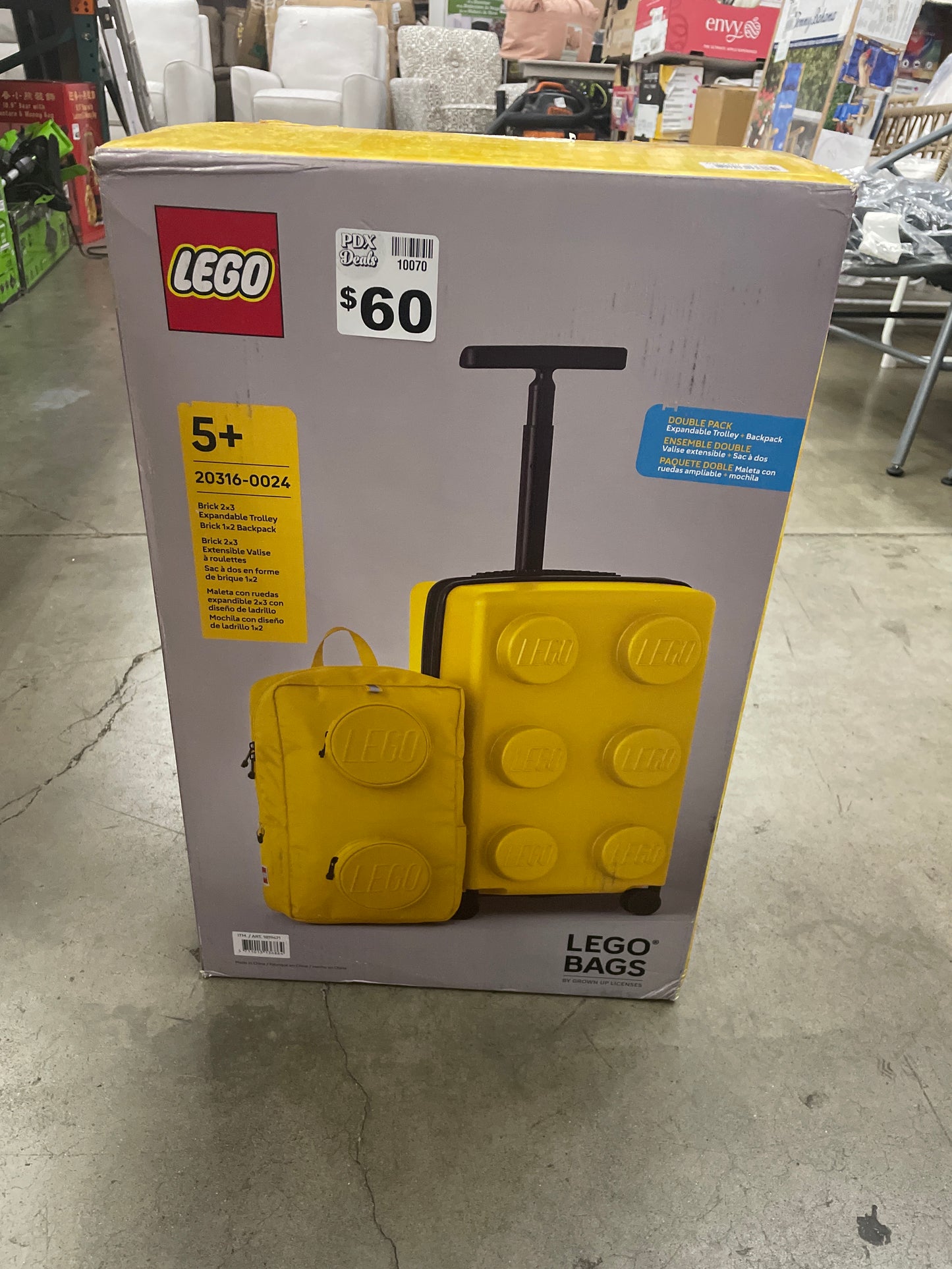 Lego Expandable Carry-on & Backpack Luggage Set - Retail $100