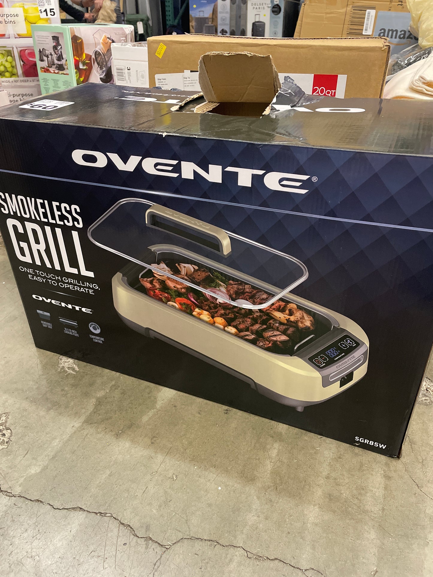Ovente Smokeless Griddle & Grill System