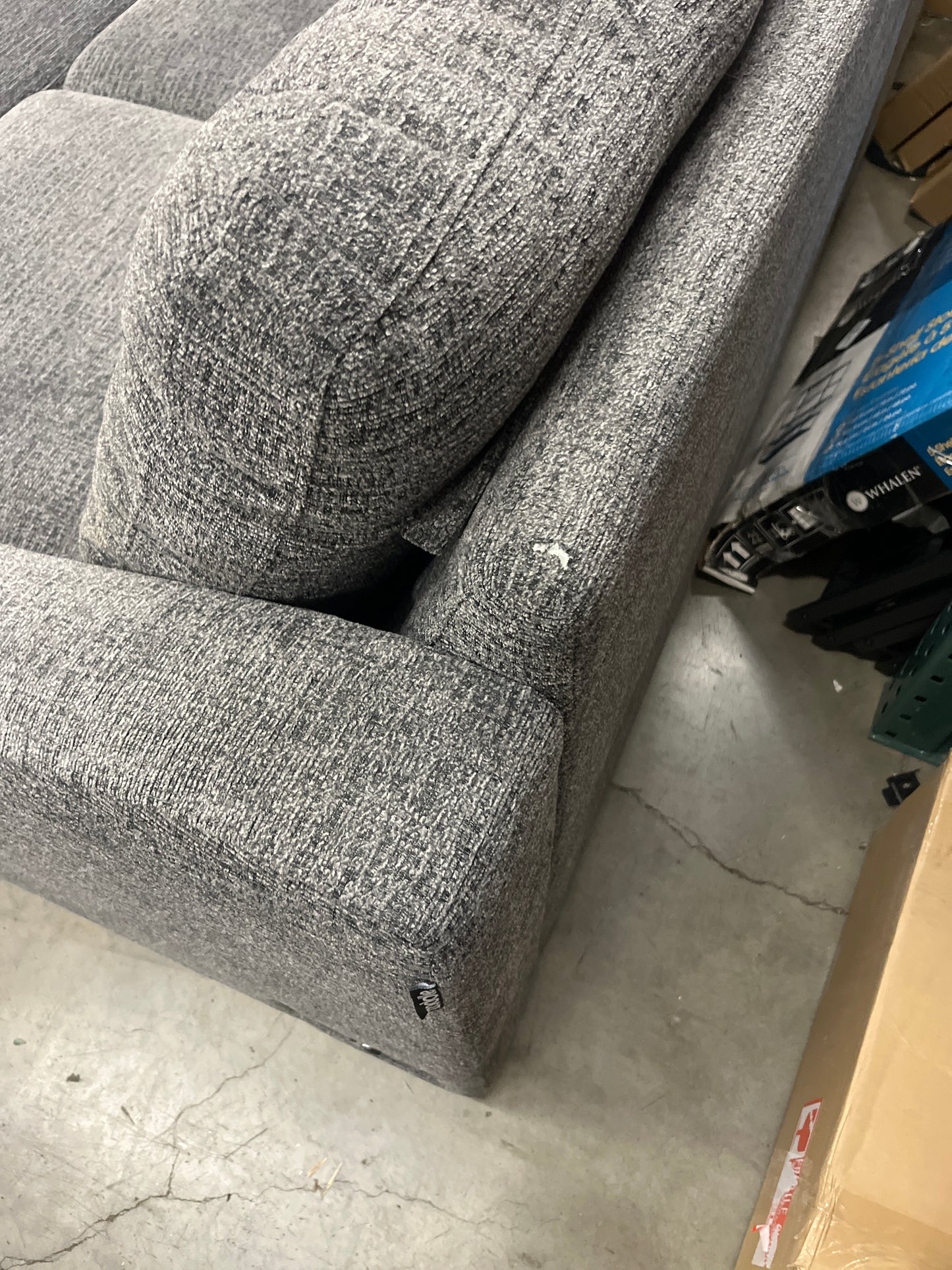 NEW w/ tiny dmg - Coddle Aria Fabric Sleeper Sofa with Reversible Chaise - Retail $1250