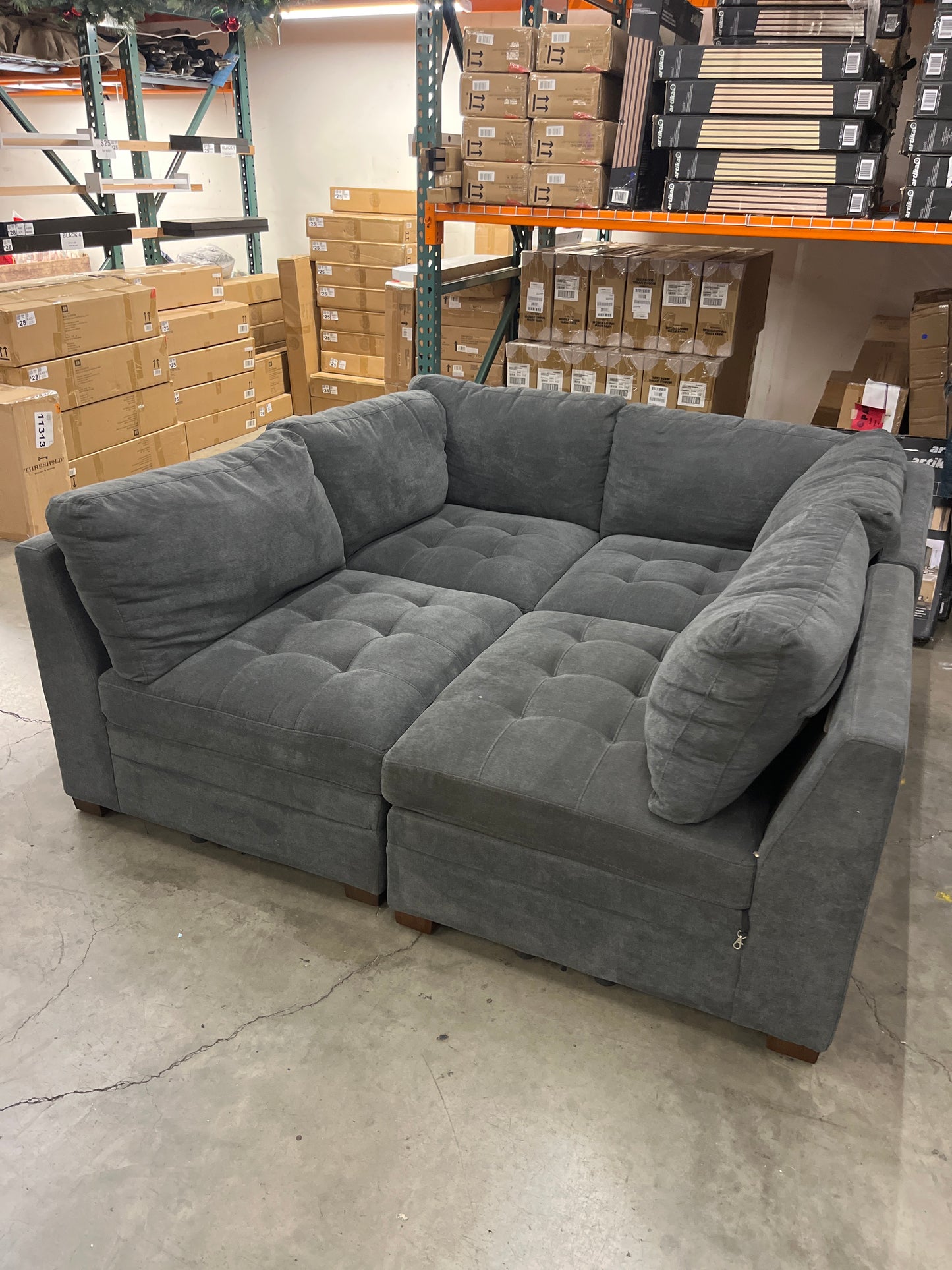 Thomasville 4 Piece Tisdale Fabric Sectional