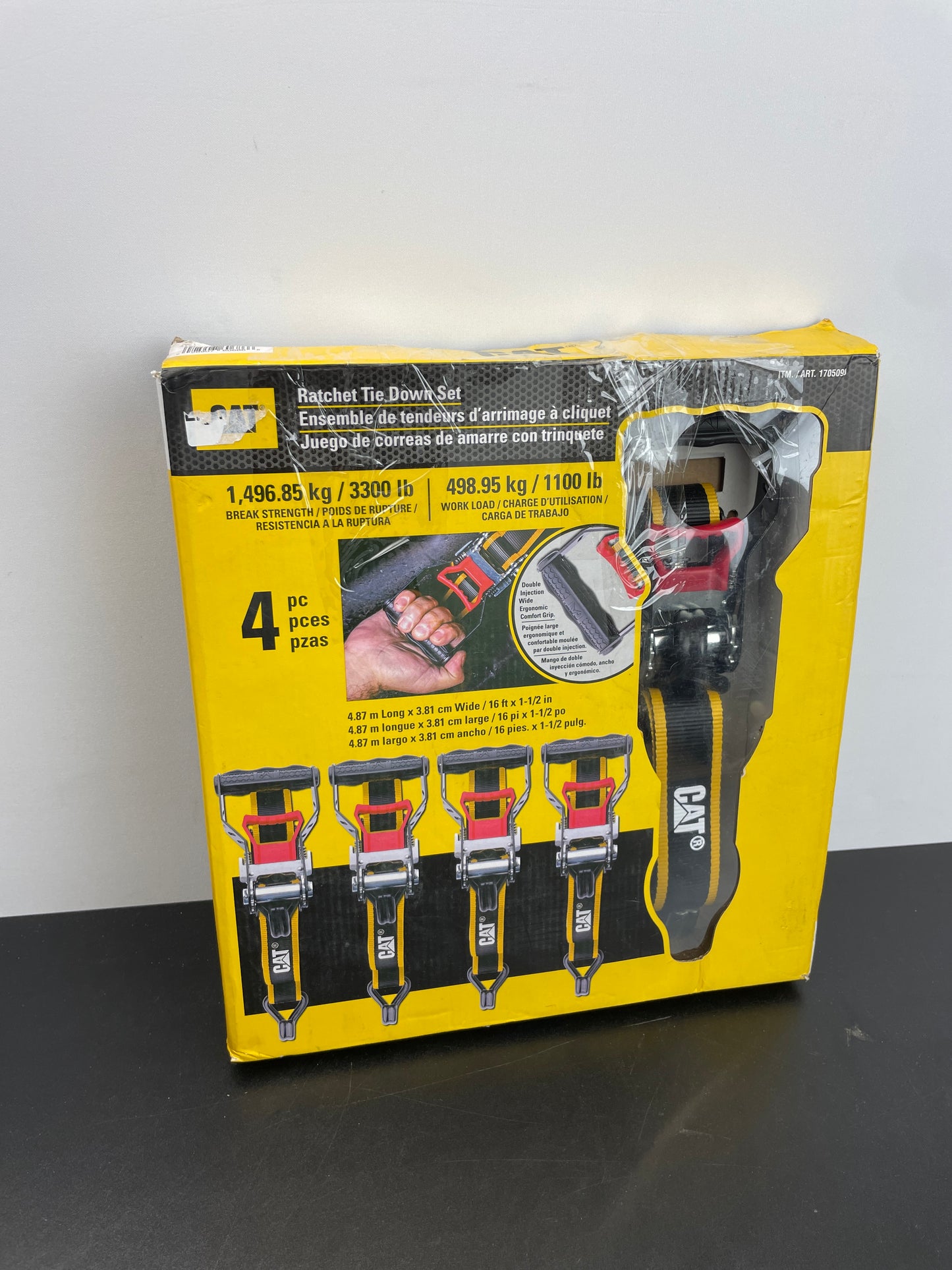 CAT RACHET TIE DOWNS 4PC - Retail $24