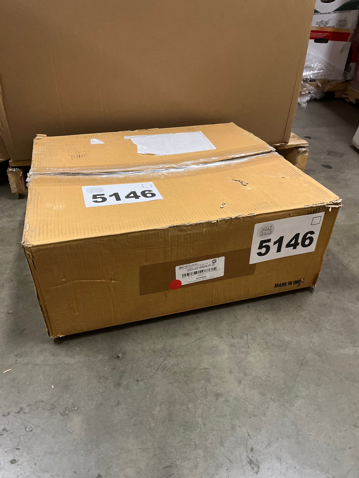 BK Resources NSF Commercial One Compartment Drop in Sink with Faucet, 20"x16"x8", 18 Gauge T-304 Stainless Steel, Top Mount, 8" Gooseneck Faucet, Seamless Construction (DDI-2016824-P-G) - Retail $298