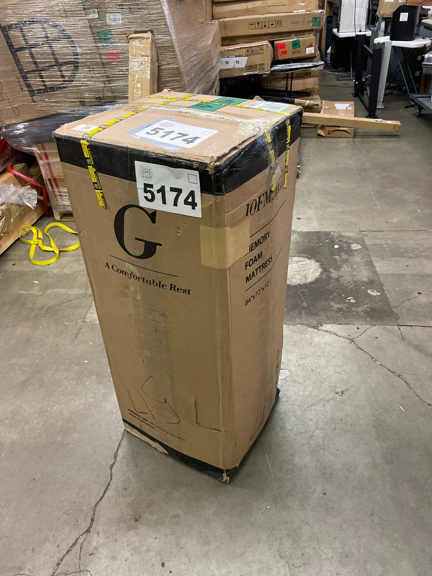 Olee Sleep Cal King Mattress, 10 Inch Gel Memory Foam Mattress, Gel Infused for Comfort and Pressure Relief, CertiPUR-US Certified, Bed-in-a-Box, Medium Firm, Blue, Cal King Size - Retail $347