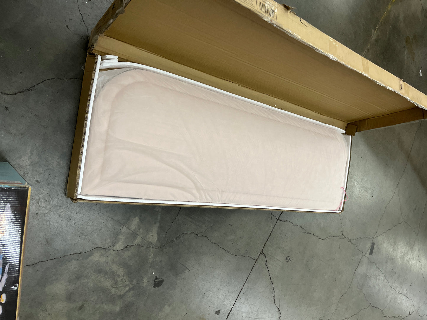 Edenbrook Miller Low Profile, Performance Velvet Headboard for Queen Size Bed-Pink Upholstered Queen Headboard - Retail $175