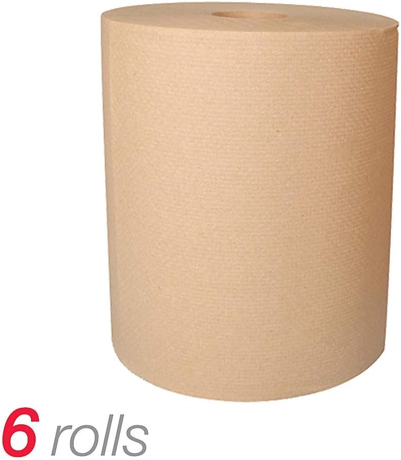 Highmark® Hardwound Paper Towels, 8" x 800', Natural, Case Of 6 Rolls