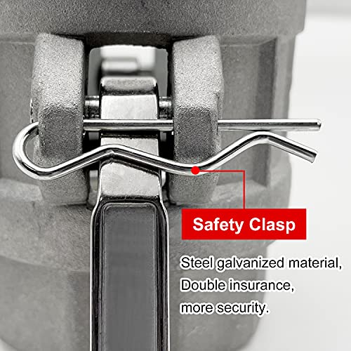 SAFBY 2 PCS Type B Aluminum Global Type B Cam and Groove Hose Fitting,3" Plug x 3"NPT Male with 2 PCS 3" Camlock Gasket Fitting (3“)
