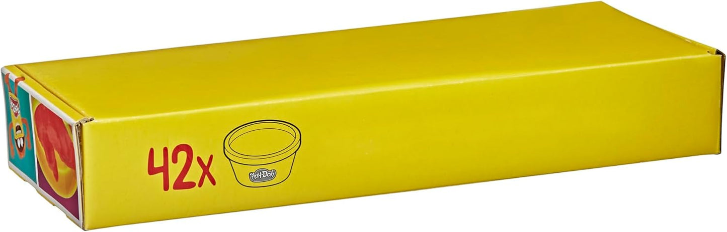 Play Doh Bulk Handout 42-Pack of 1-Ounce Modeling Compound Cans, Back to School Gifts, Prizes, & Party Favors, Kids Arts & Crafts, Preschool Toys, Ages 2+ (Amazon Exclusive)