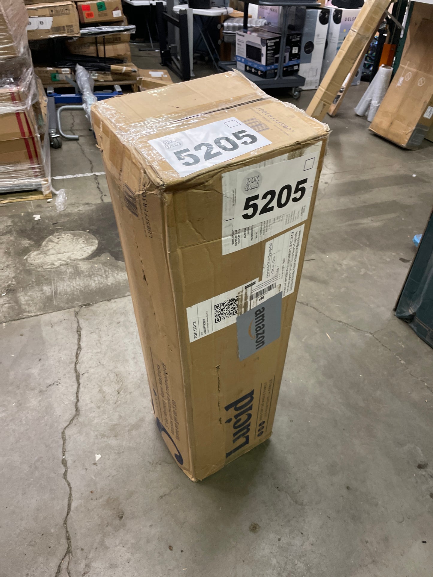 Lucid 5 Inch Firm Gel Memory Foam Mattress Full— Gel Infusion—Hypoallergenic Bamboo Charcoal—Breathable Cover,White - Retail $152