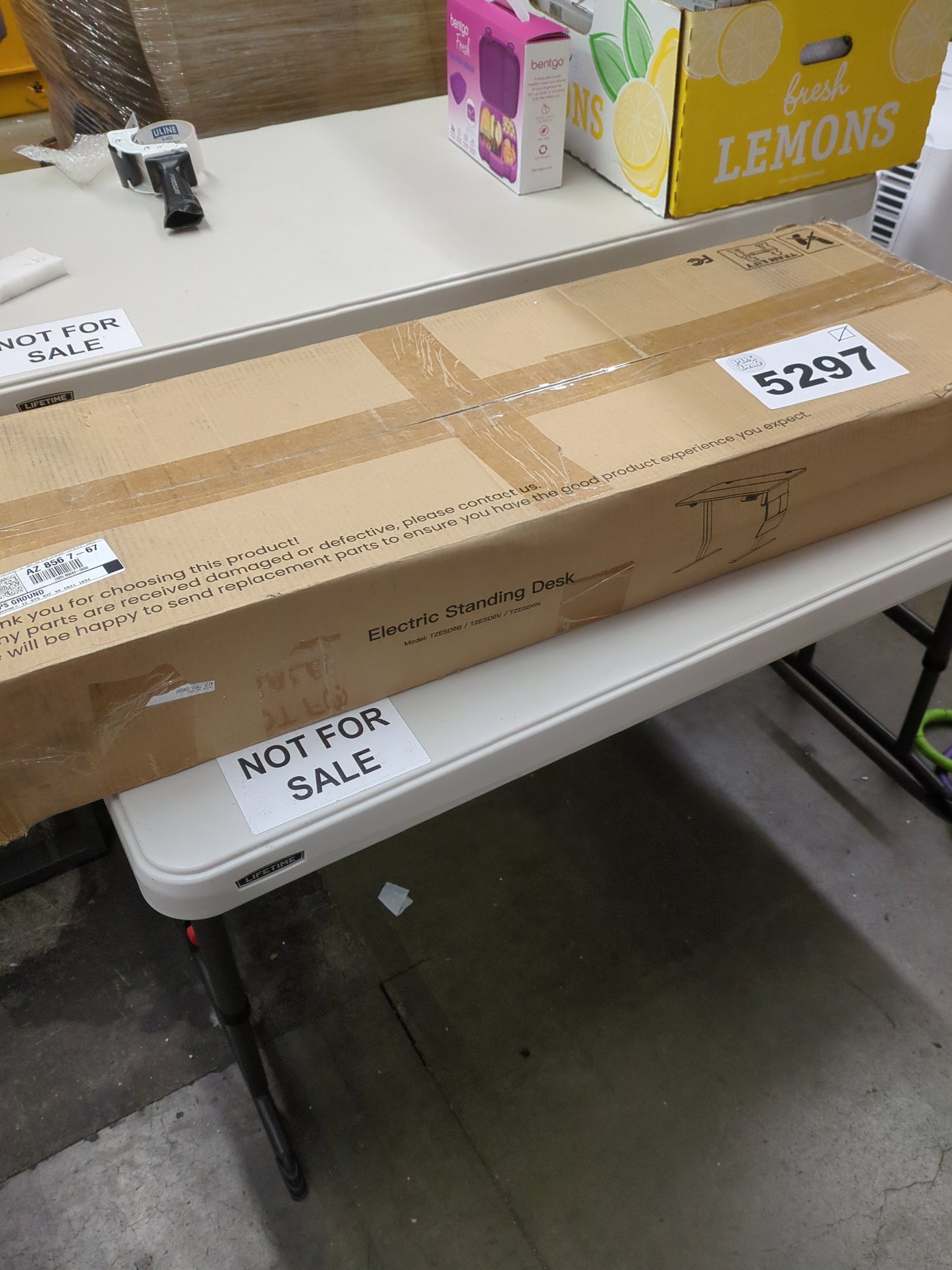 Marsail Standing Desk Adjustable Height, Electric Standing Desk, Stand up Desk with Storage Bag,Headphone Hook for Computer Workstations Desk Memory Preset - Retail $299