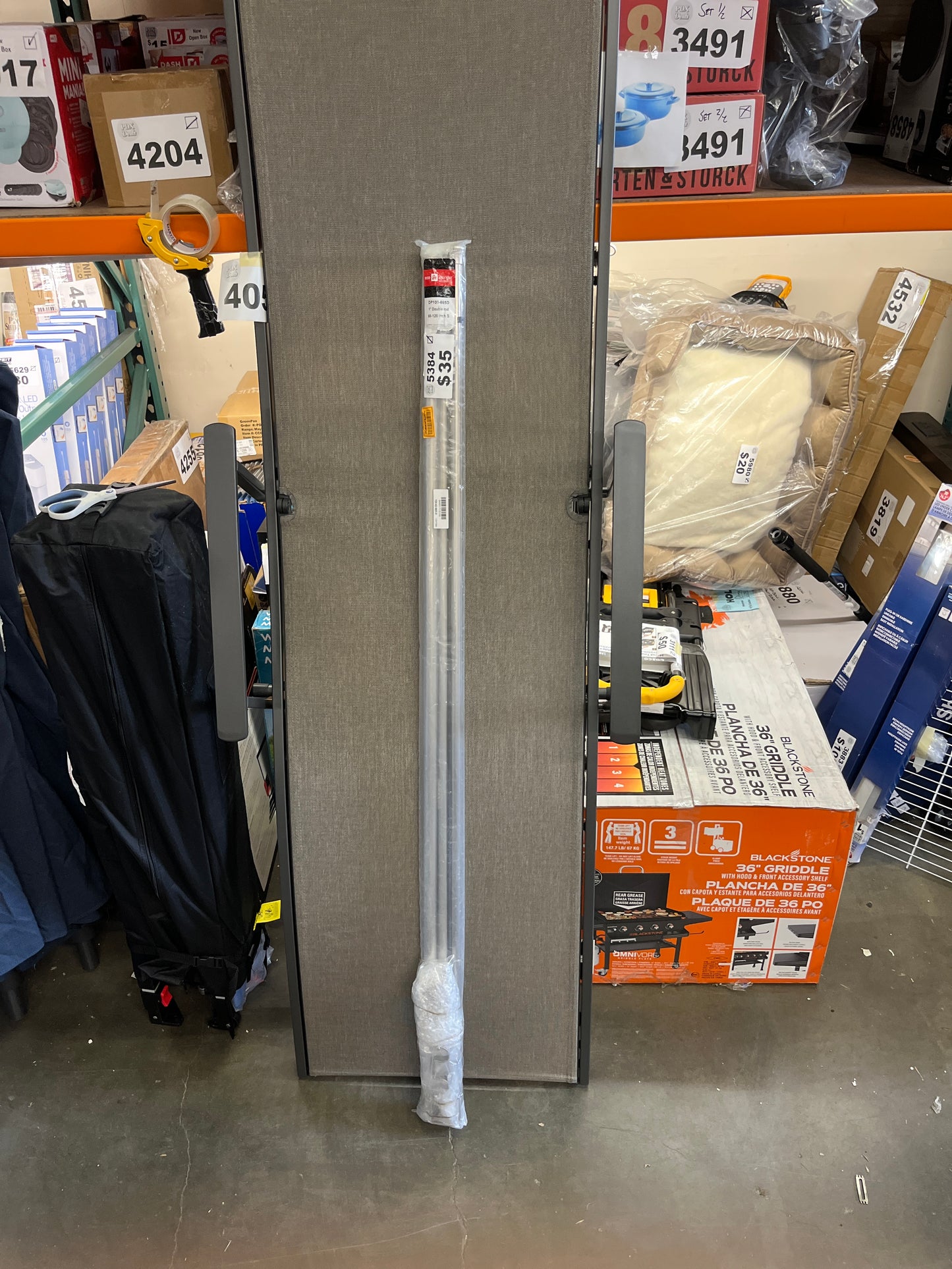 NEW - Rod Desyne 1" Flora Double Curtain Rod, 66-120 inch, Satin Nickel - Retail $86