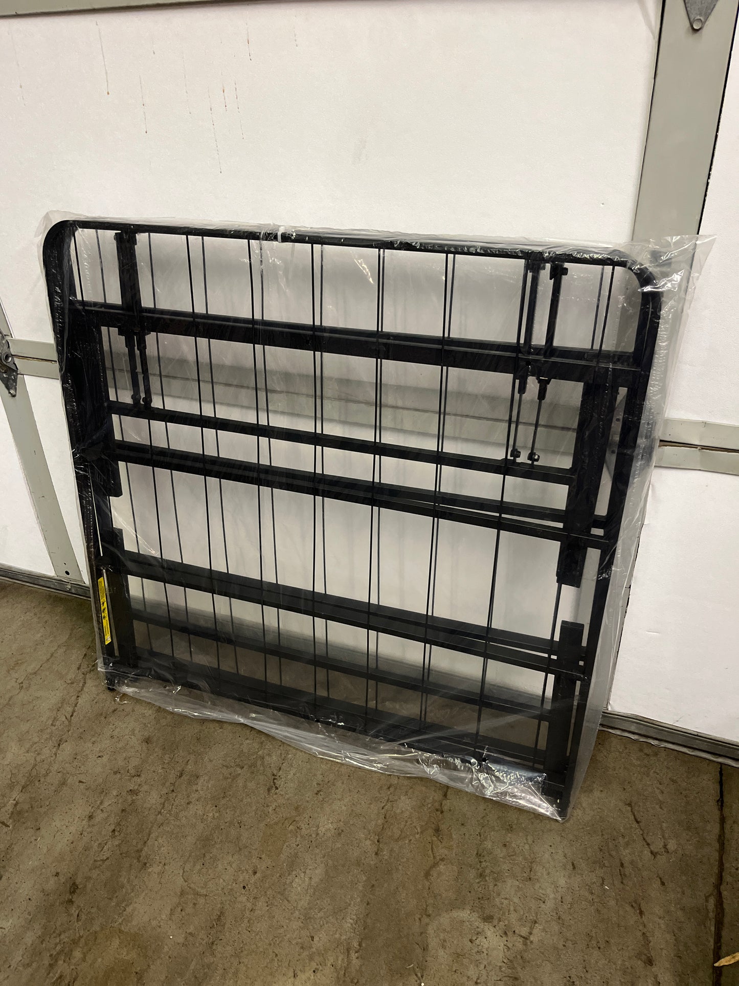 Linenspa Folding Metal Platform Bed Frame - No Box Spring Needed - Underbed Storage - Simple Tool Free Assembly - Mattress Foundation - 14" High - Traditional Design - Sturdy Steel - Twin Size - Retail $74