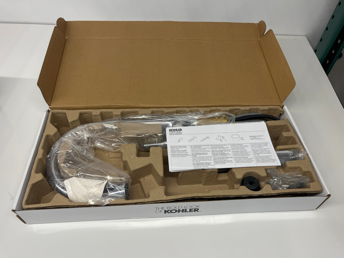 NEW - Kohler Bevin - Chrome - Pull-Down Kitchen Faucet