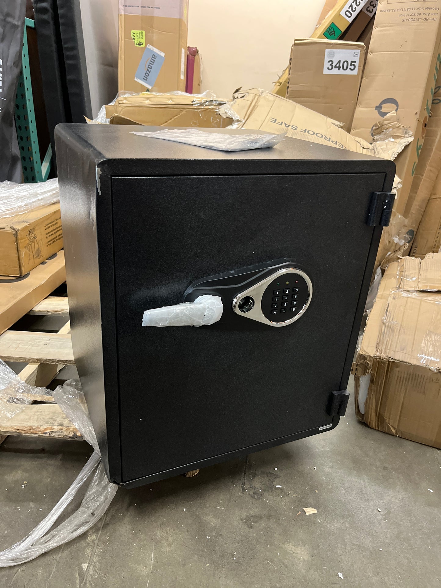 Fireproof and Waterproof Safe Box, 5.48 Cubic Feet Extra Large Lock Box, Home Safe with Programmable Keypad and Inner Lock, Security Safe - Retail $478