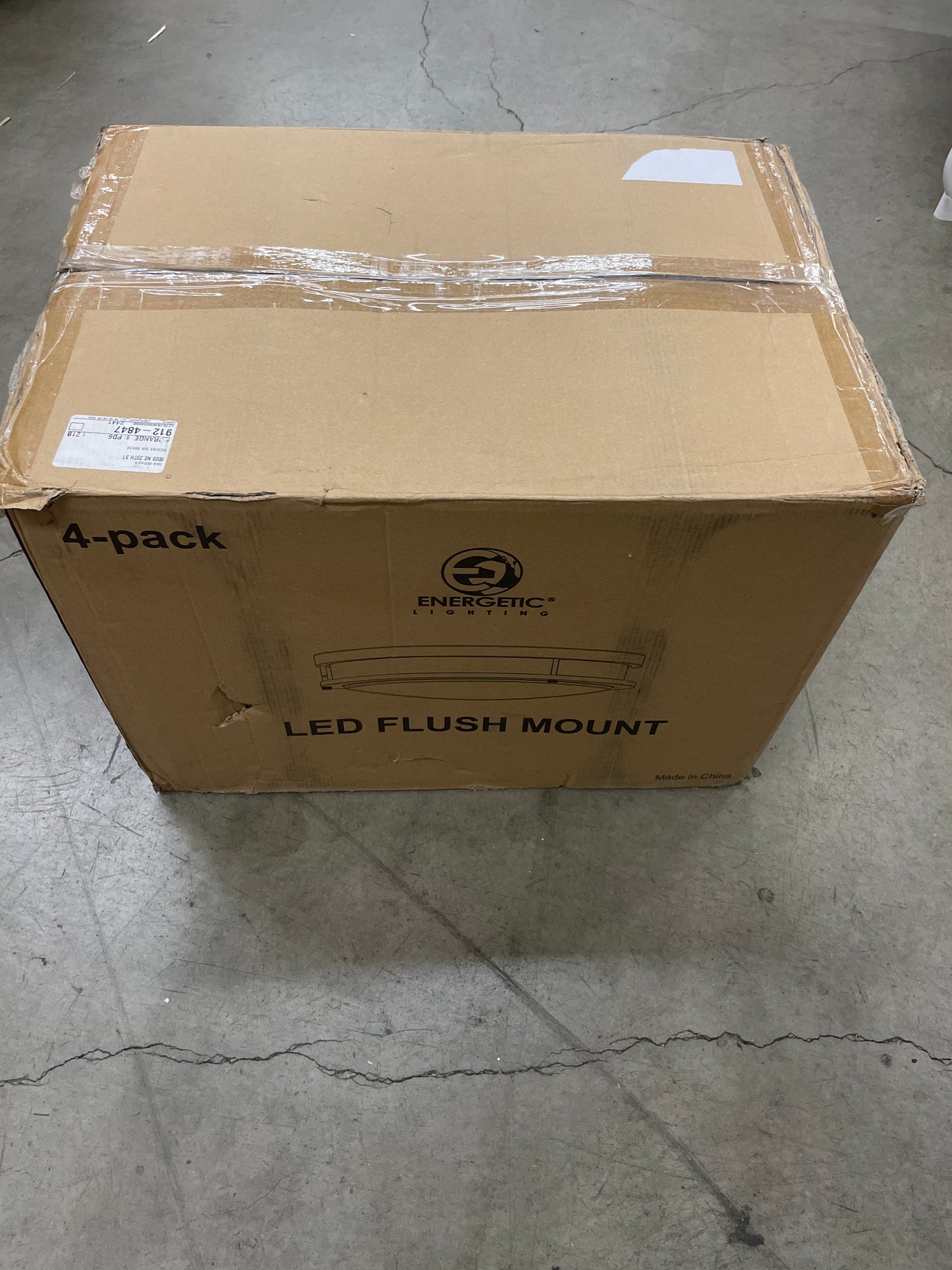 Energetic Lighting 14" LED Flush Mount Light Fixture 4 Pack - Retail $90