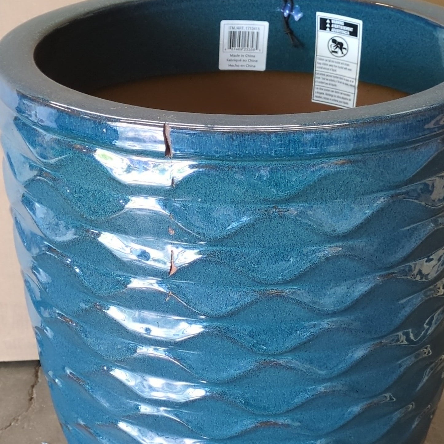 Ceramic Planter (Blue)