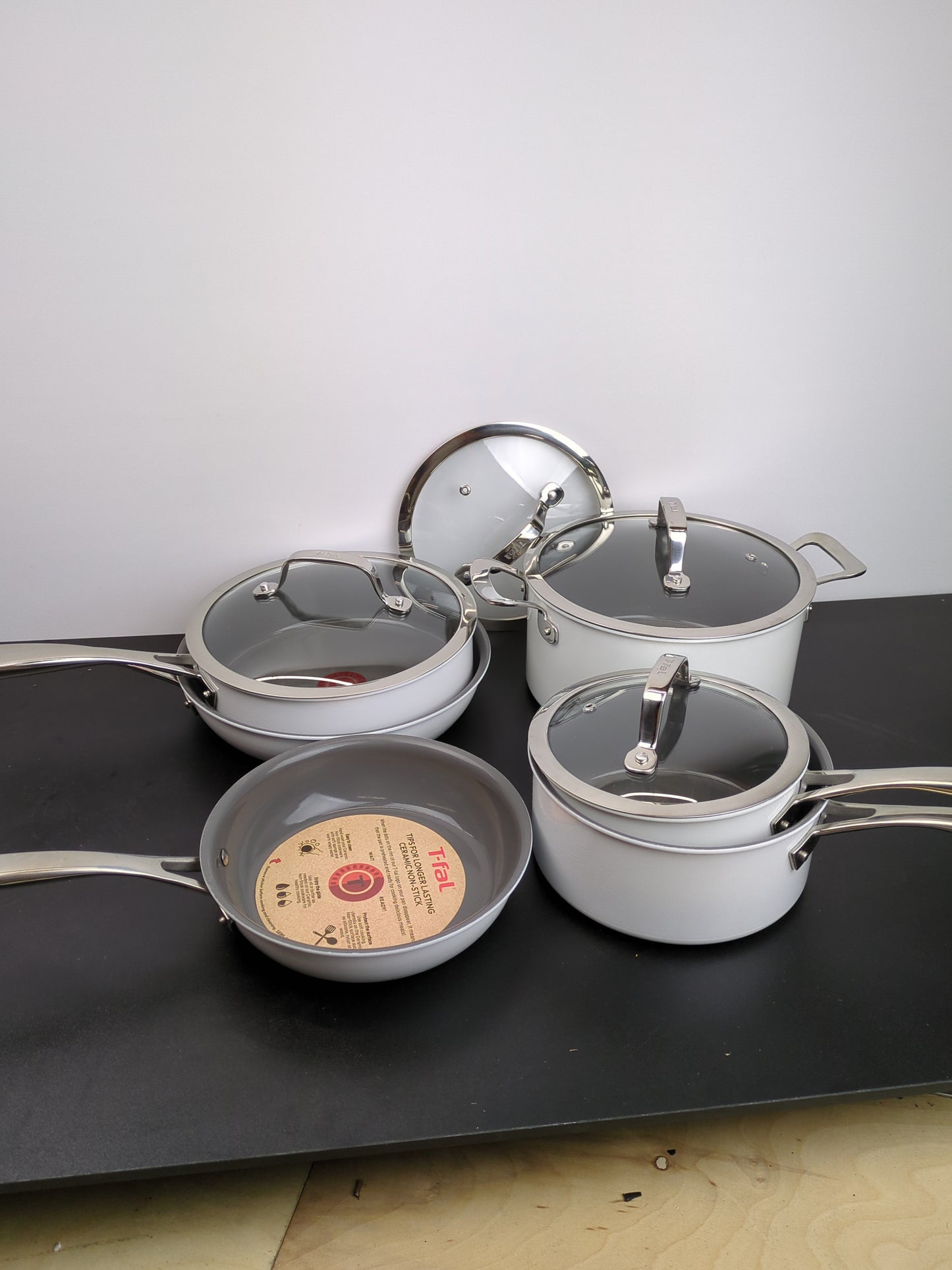 T-FAL 10PC CERAMIC - Retail $149