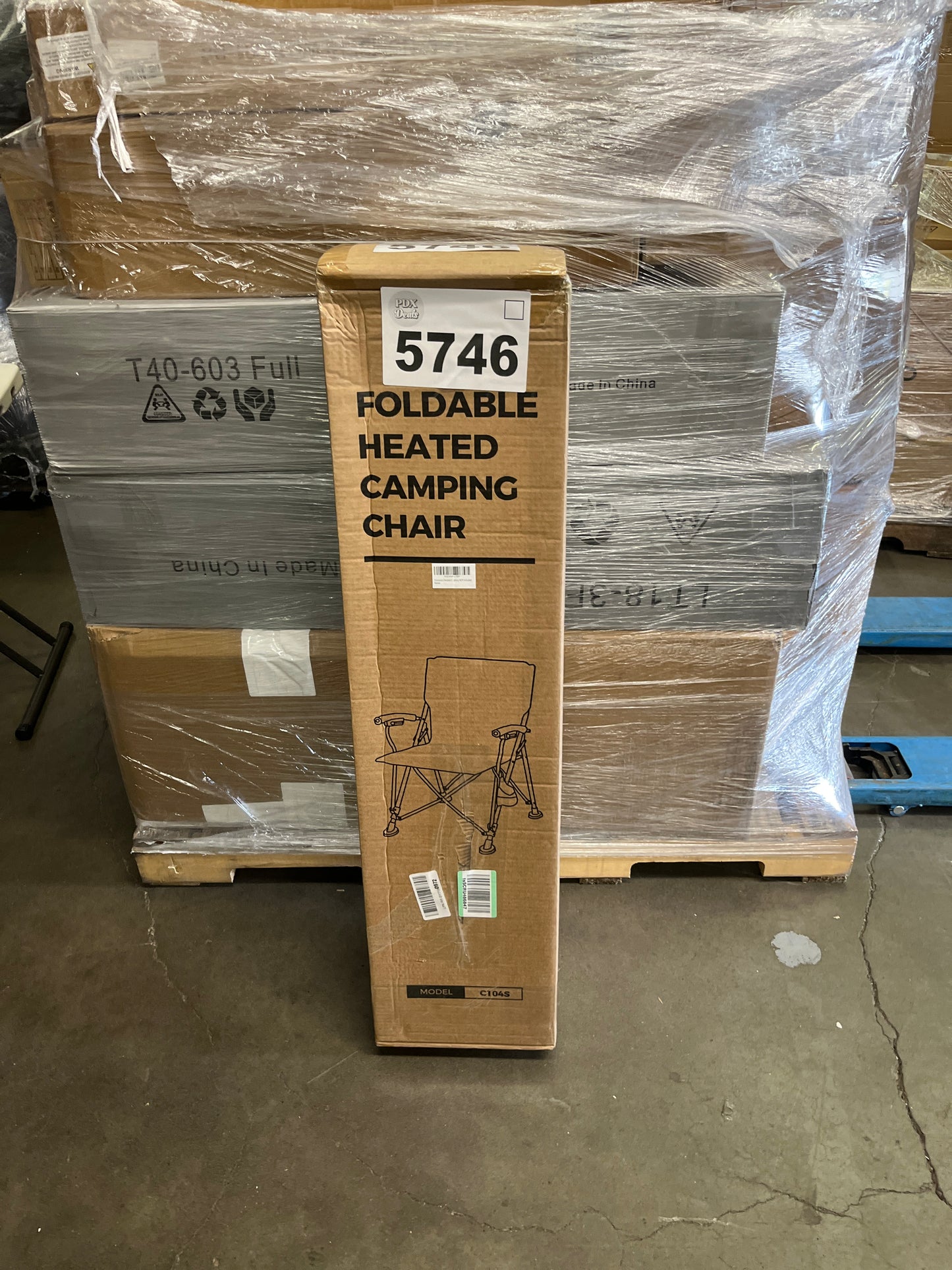 Docusvect Heated Camping Chair for Adults, Heats Back and Seat, 3 Heat Levels, Fully Padded Heated Folding Chair for Outdoor Sports with Cup Holder, Rich Pockets, Battery NOT Included - Retail $169