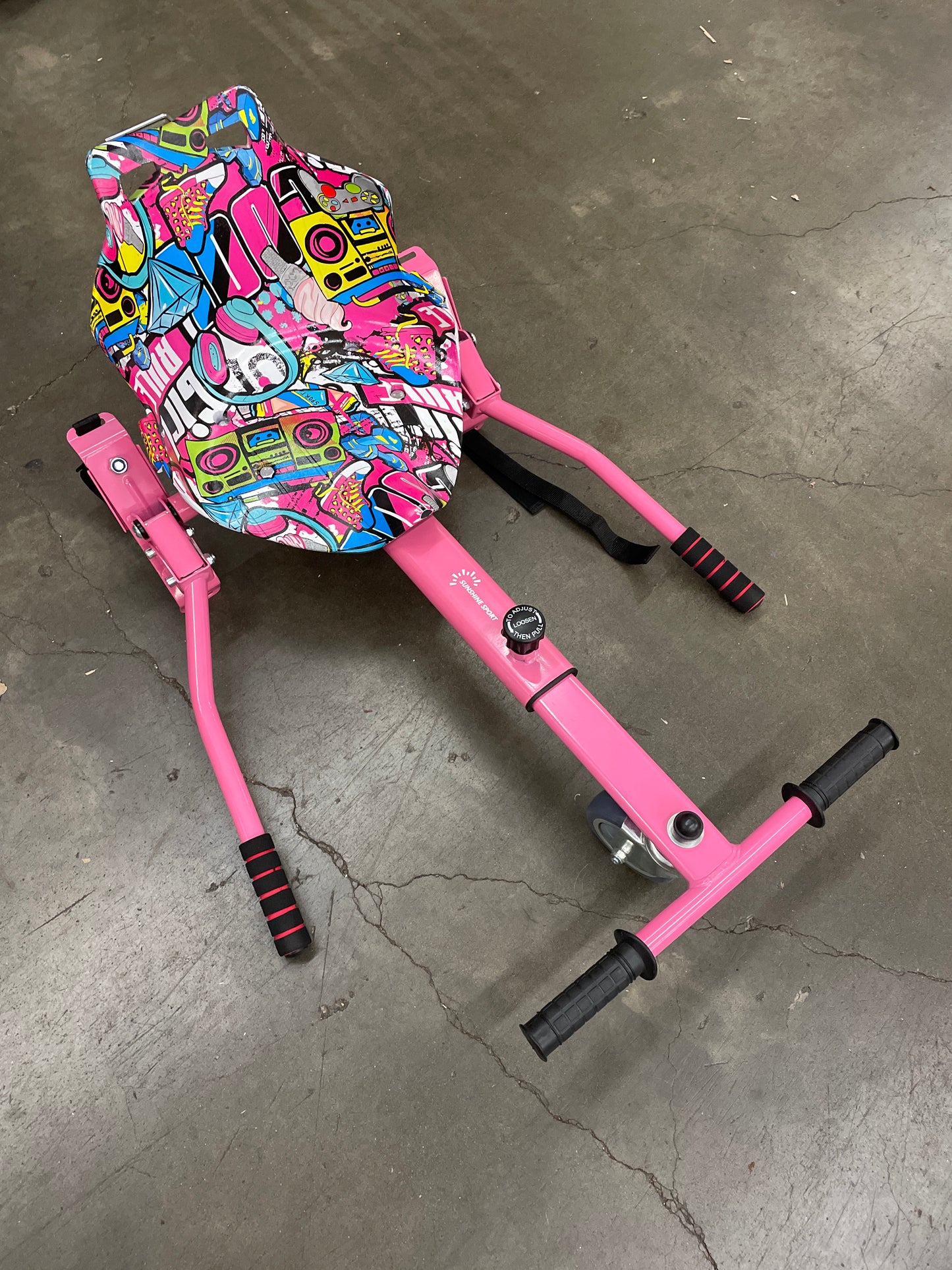 Sunshine Hoverboard Kart Seat Attachment Accessory for 6.5" 8" 10" Two Wheel Self Balancing Scooter - Retail $69