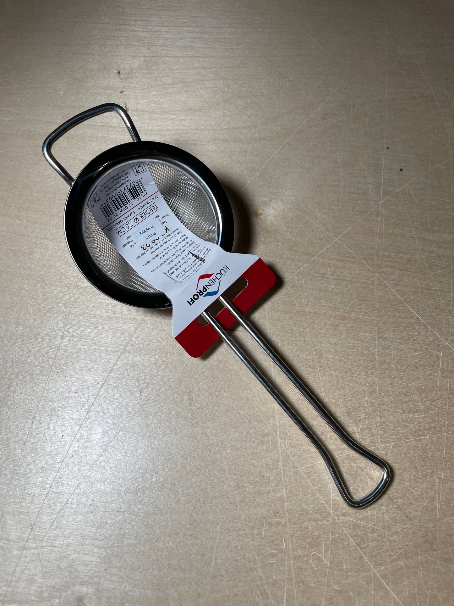 Kuchenprofi Classic Heavy Duty Fine Mesh Strainer, Stainless Steel, 3-Inch Diameter