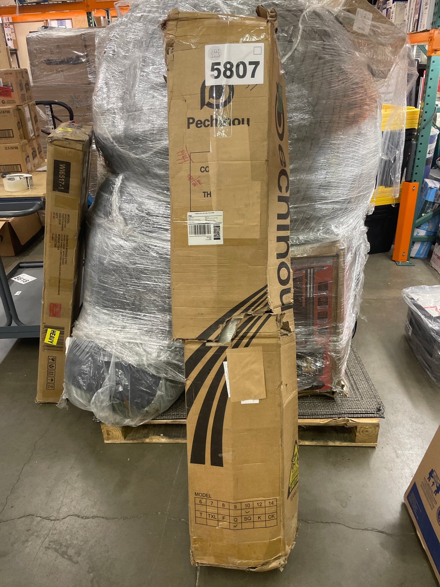 PECHINOU Queen Size Mattress, 10 Inch Hybrid Mattress in a Box with Gel Memory Foam, Back Pain Relief & Cooling, Medium Firm Support, Queen Size Mattress, CertiPUR-US - Retail $499