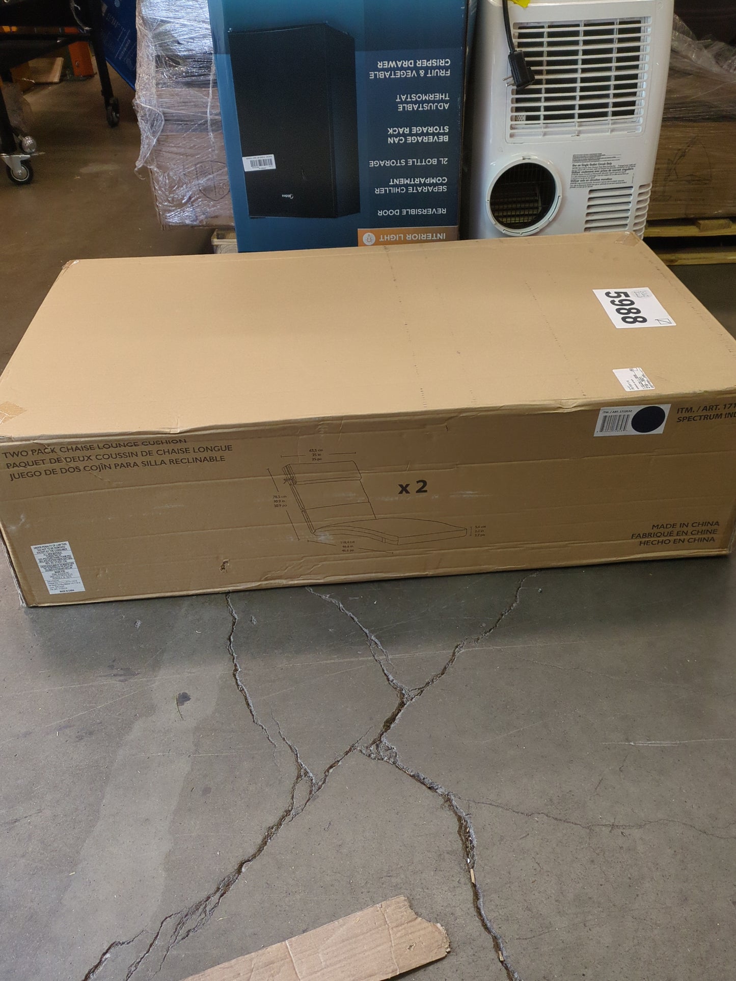 PK SSN BLU 2PK CHAISE - Retail $219