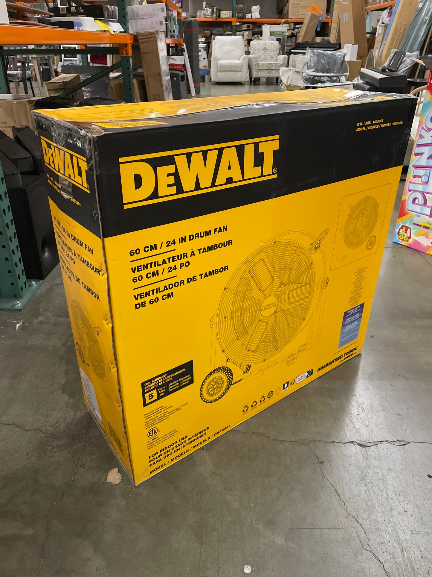 DeWalt 24" Heavy-Duty Drum Fan