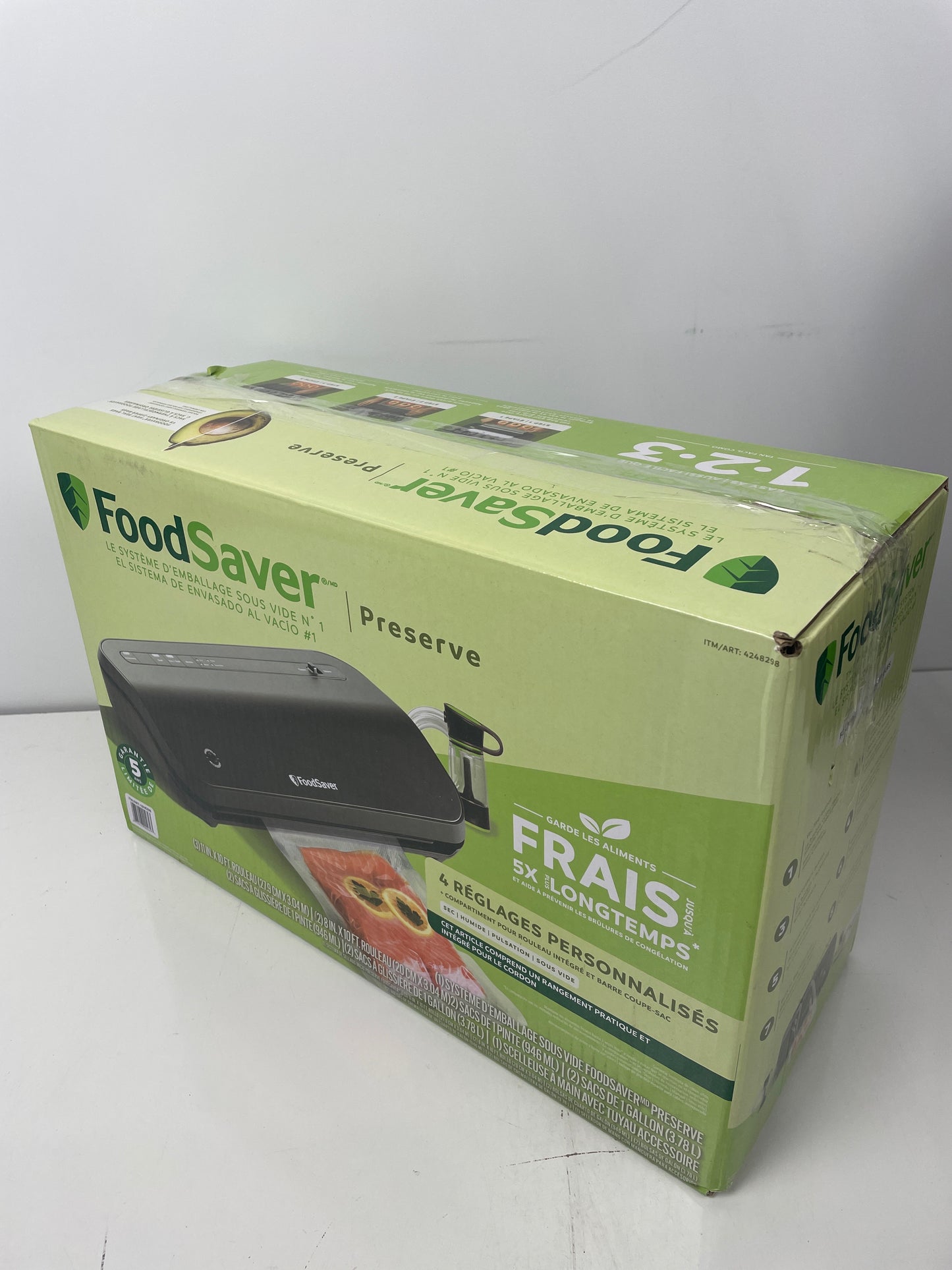 FoodSaver Preserve Vacuum Sealing System Starter Kit with Bags and Rolls - Retail $120