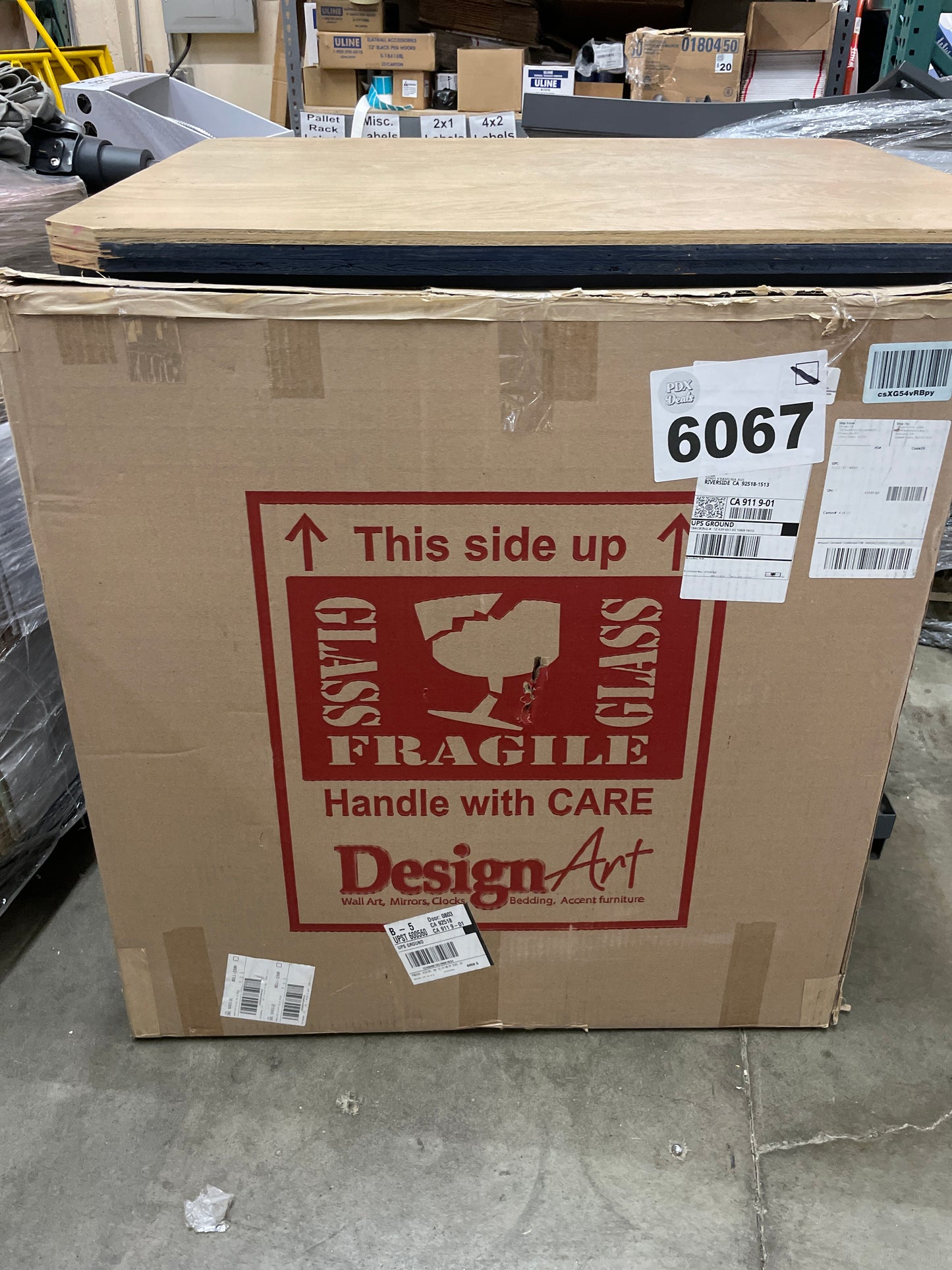 DesignQ Lake House Wall Clock 'Subtle Evening Light Through The Trees II' Landscape & Nature Large Wall Clock for Living Room Decor - Retail $28