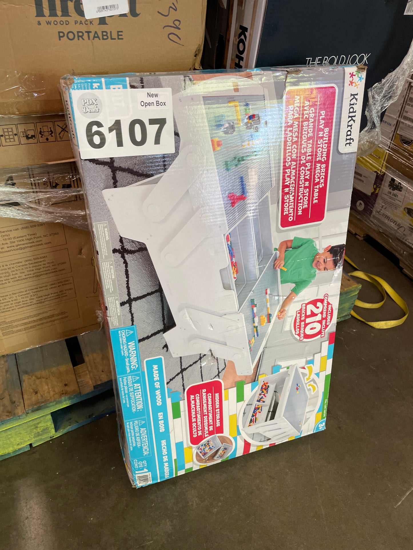 KIDKRAFT BRICKS TABLE - Retail $119