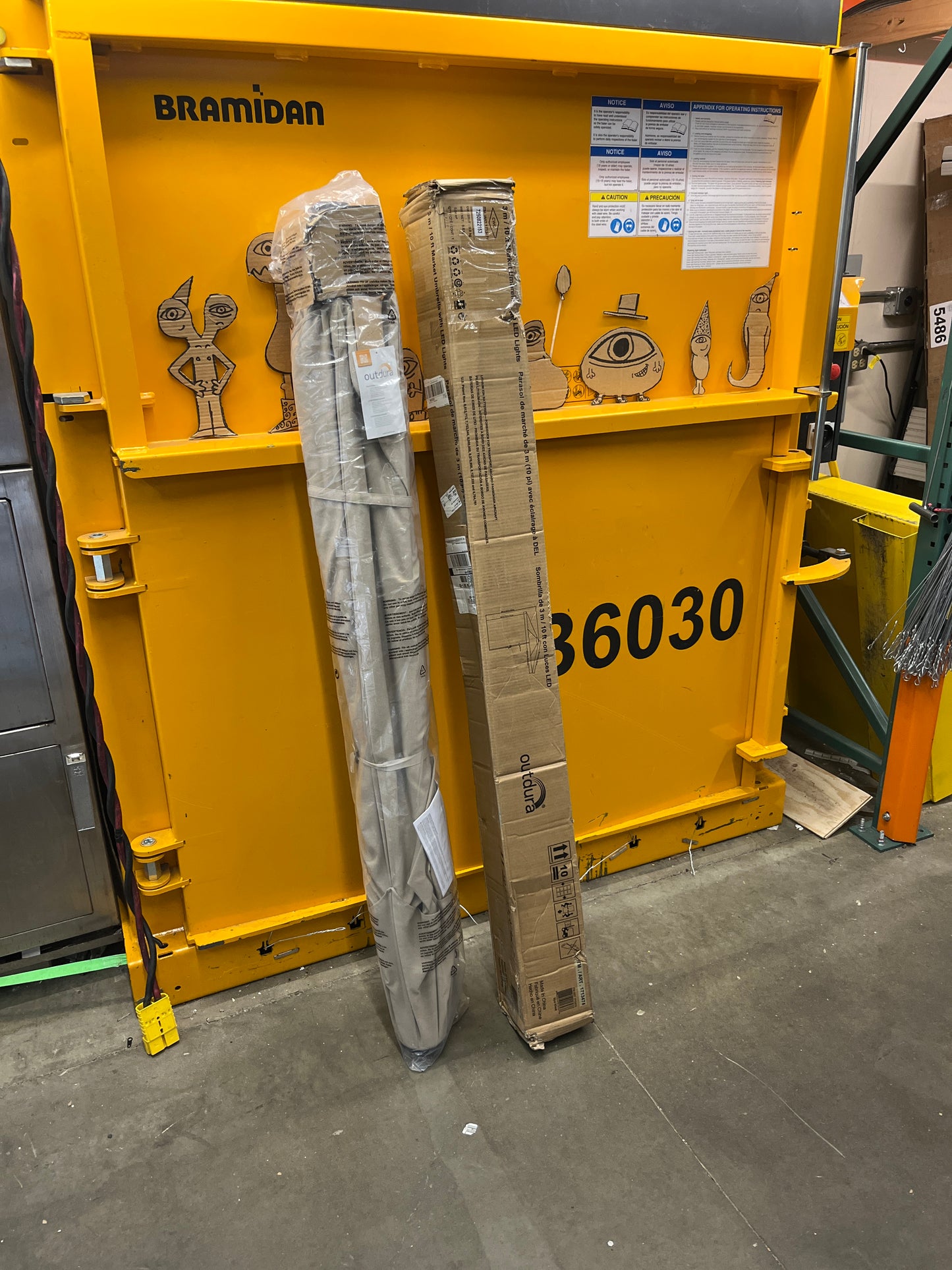 10FT LED MARKET UMBRELLA - Retail $164