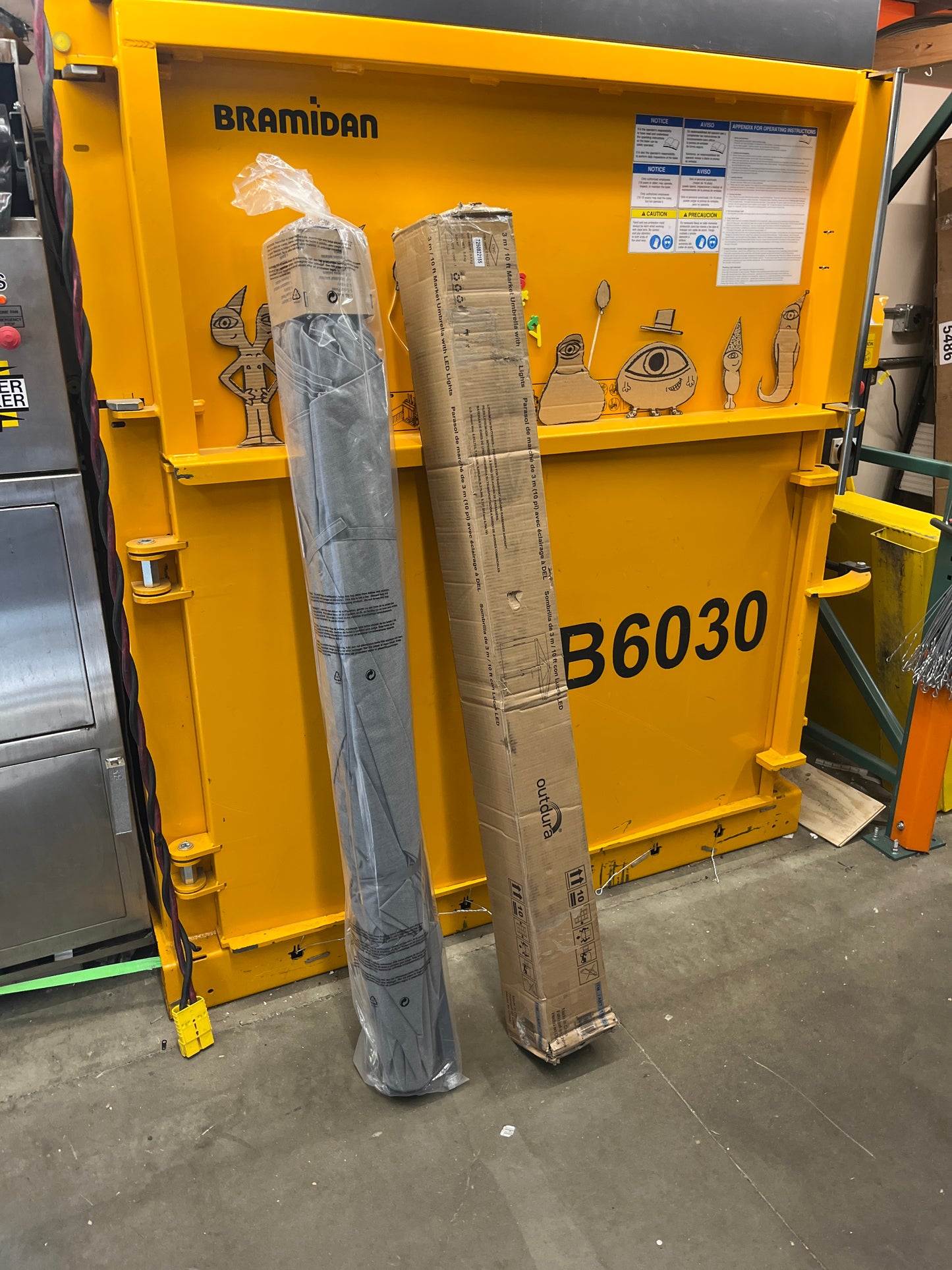 10FT LED MARKET UMBRELLA - Retail $164