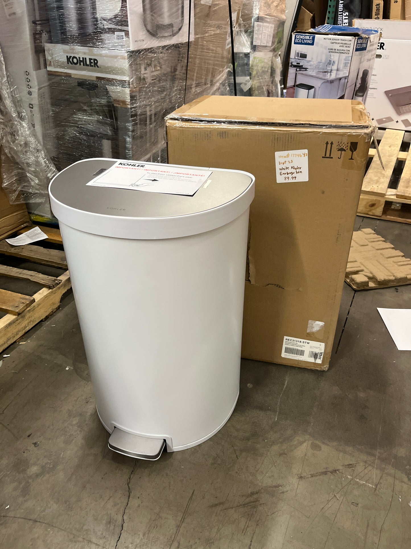 KOHLER 45L SEMI-ROUND - Retail $89