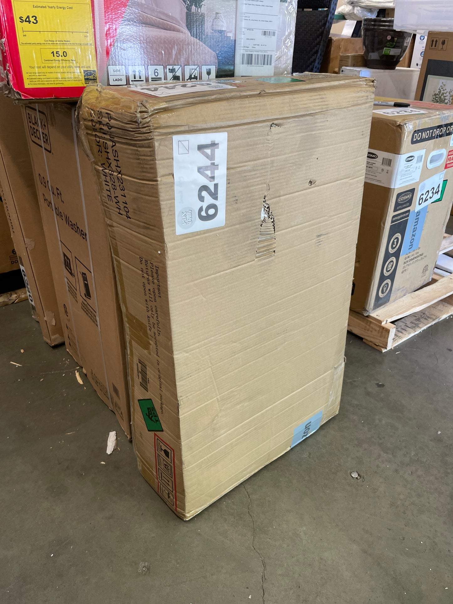 Shintenchi Kitchen Island Cart with Storage,Rolling Side Table on Wheels with Large Worktop, Cabinet,Towel Rack and Drawers for Kitchen,Dinning Room, White - Retail $116