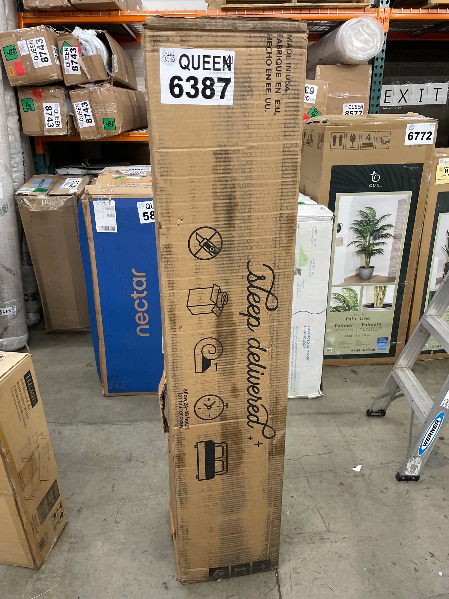 NEW - Signature Design by Ashley Queen Size Chime 12 Inch Medium Firm Memory Foam Mattress with Green Tea & Charcoal Gel - Retail $359