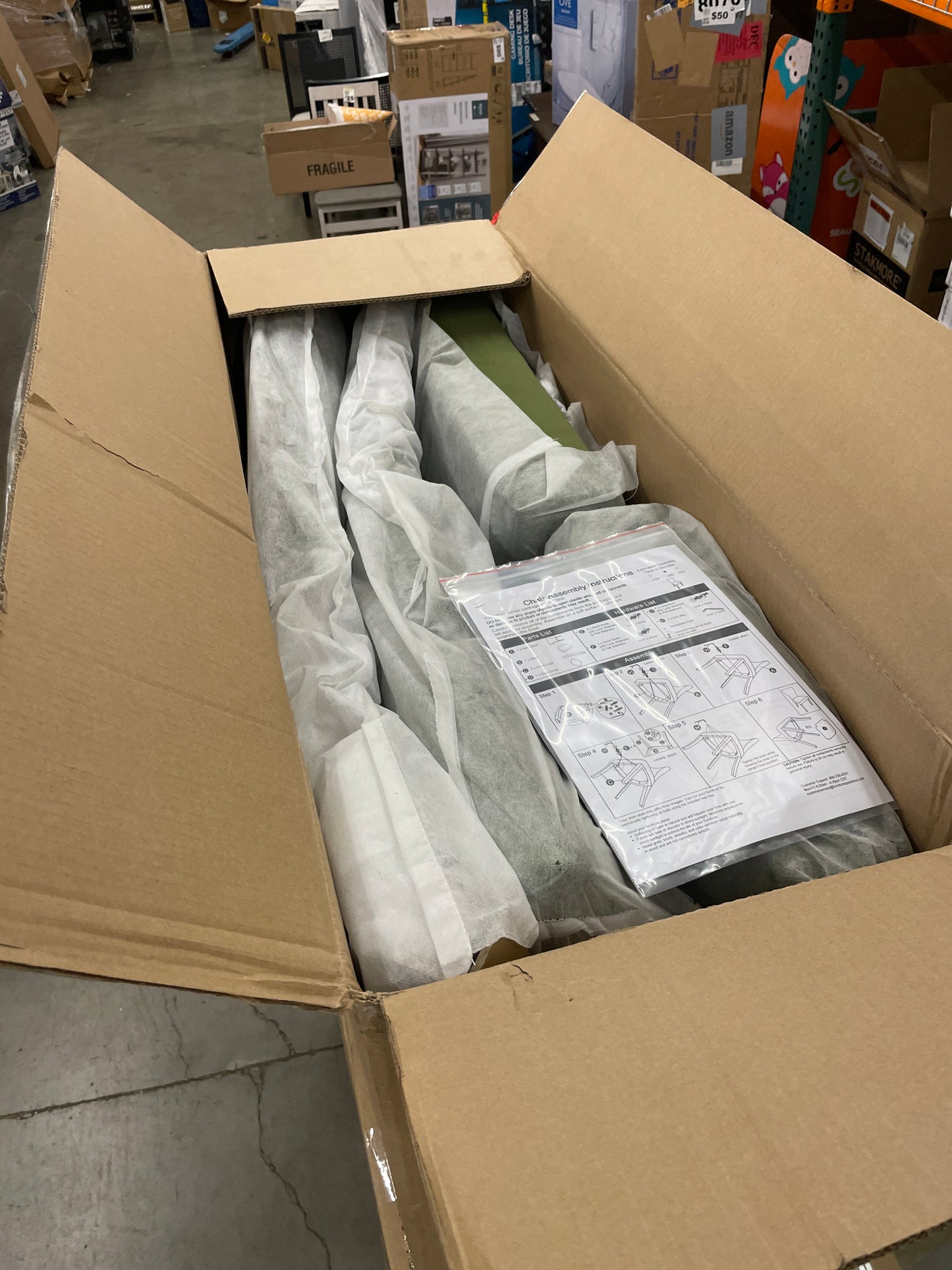 zzzzAUGUSTA 2PK CHAIR, GREEN - Retail $349