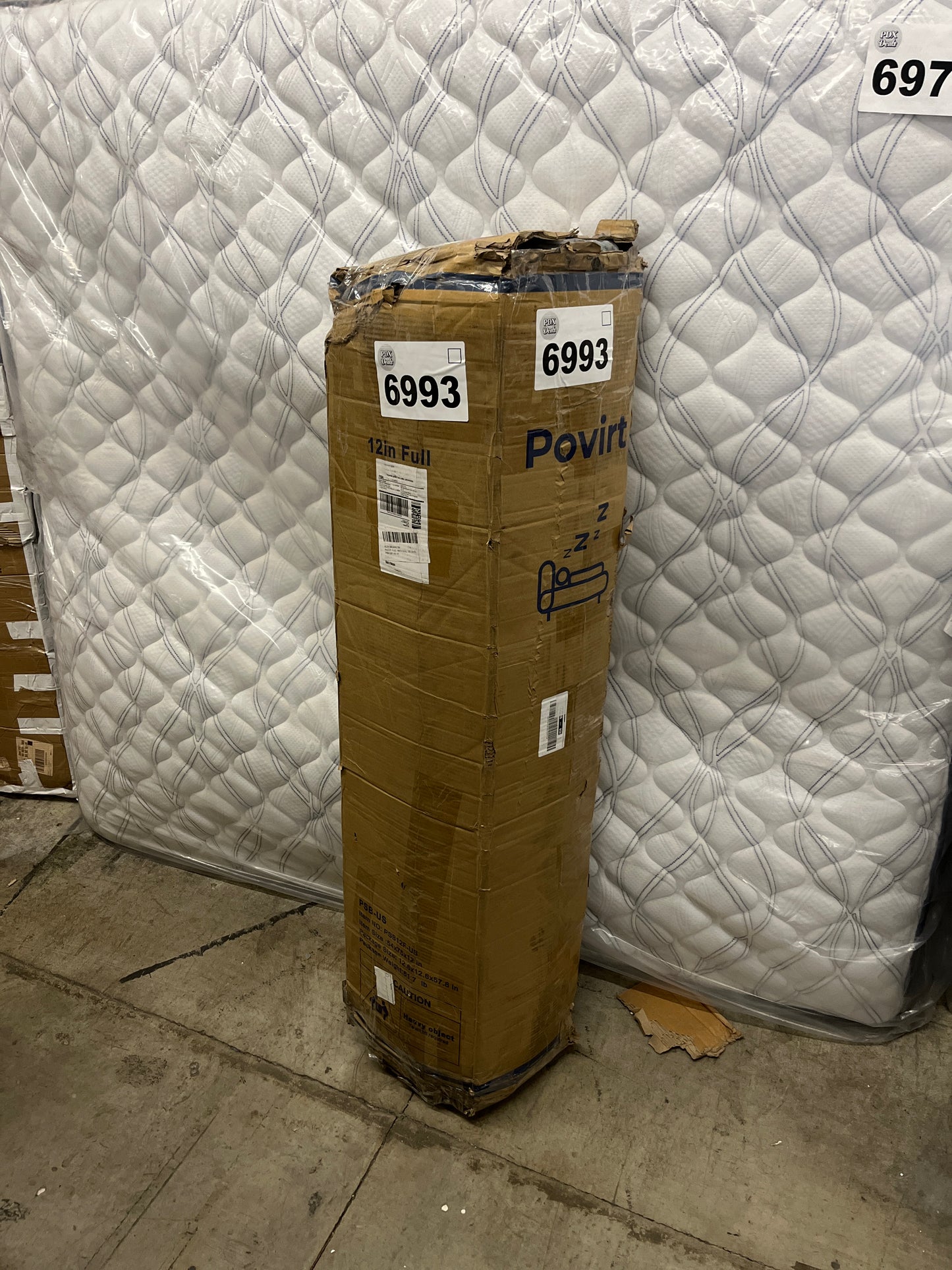 Povirt Full Mattress, 12 Inch Hybrid Full Size Mattress in a Box, Cool Memory Foam and Pocket Coils Innerspring Mattress for Pressure Relief & Motion Isolation, Medium Firm Feel - Retail $259