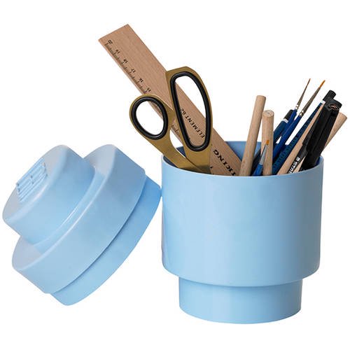 LEGO 1-Stud Round Storage Brick – Light Blue