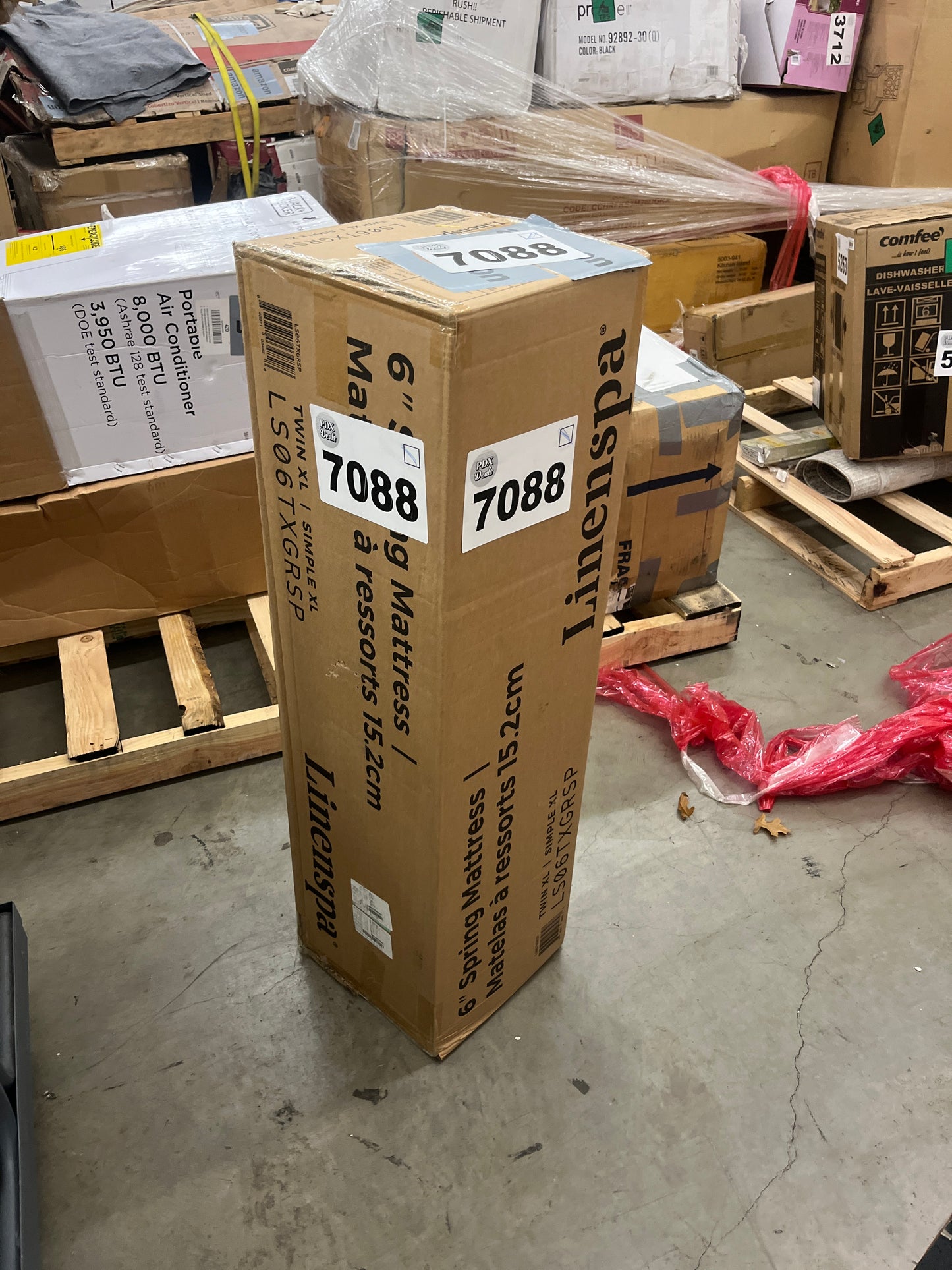 Linenspa 6 Inch Mattress - Firm Feel - Bonnell Spring with Foam Layer - Mattress in a Box - Youth or Kids Bed - Guest Bedroom - Durable and Breathable Support - Affordable - Twin XL Size - Retail $98