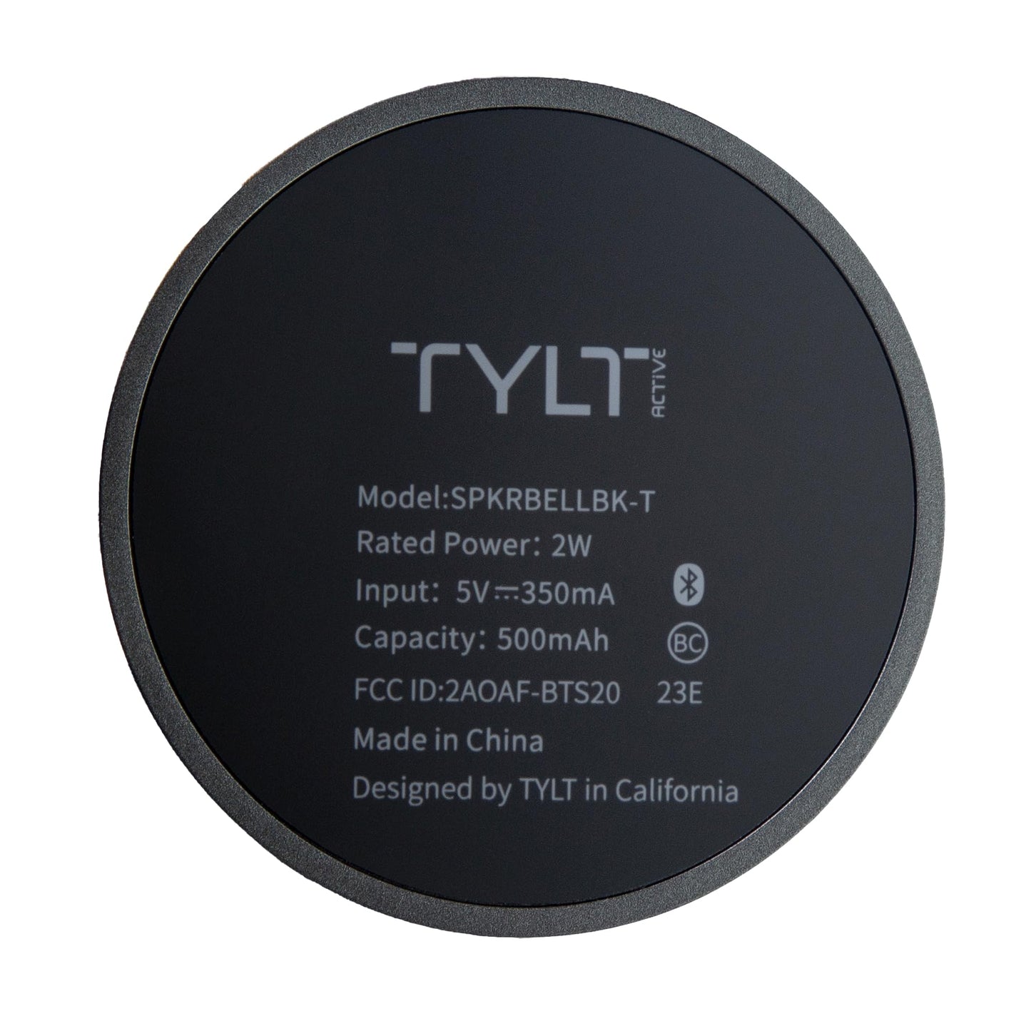 TYLT Bell Portable Magnetic Bluetooth Speaker with Built-in Mic for Compatible with iPhone iPad Google Pixel Samsung Galaxy 2.5 x 1.8 x 1.8 inches Hands-Free Calls Black