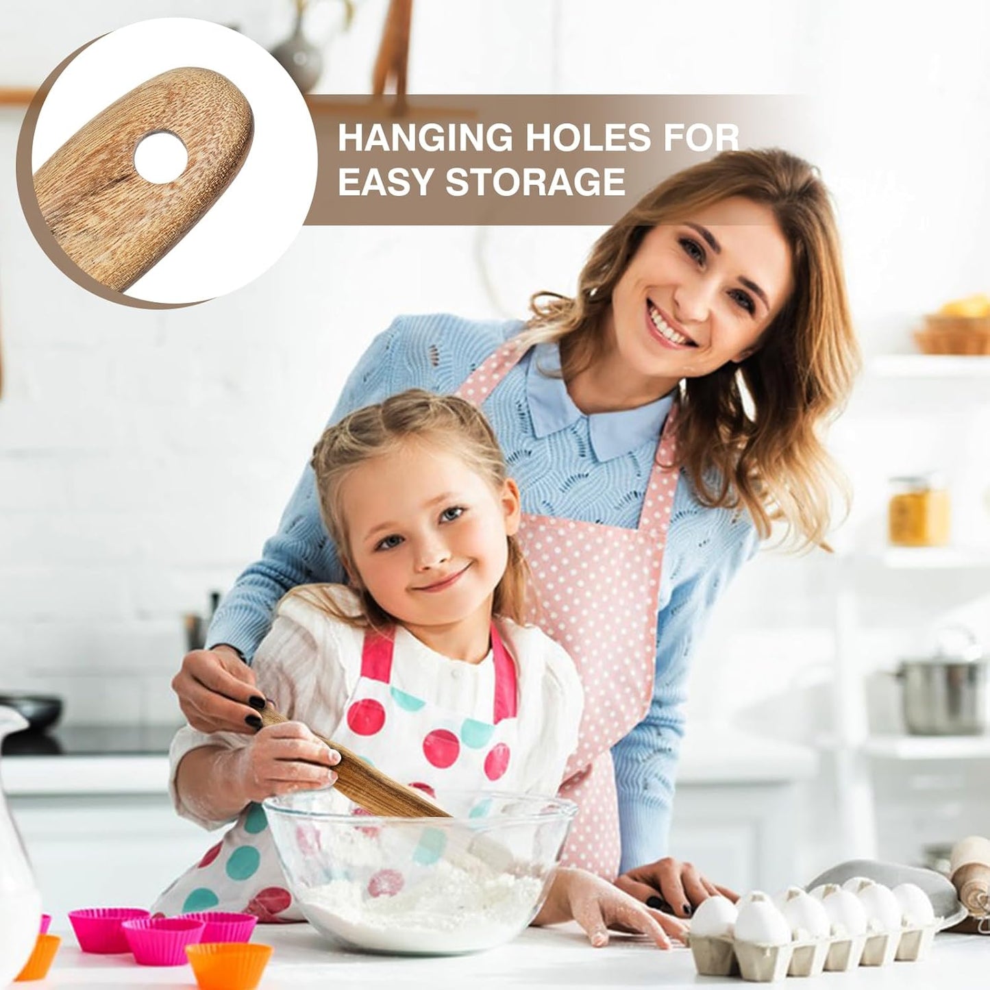 Spurtle for Sourdough Starter, Spreading, Cooking, Mixing, Reaching Bottom of Jar